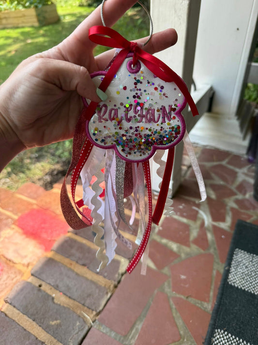 Scalloped Flower Bag Tags - WS