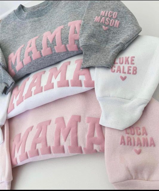 varsity mama with sleeve names - WS