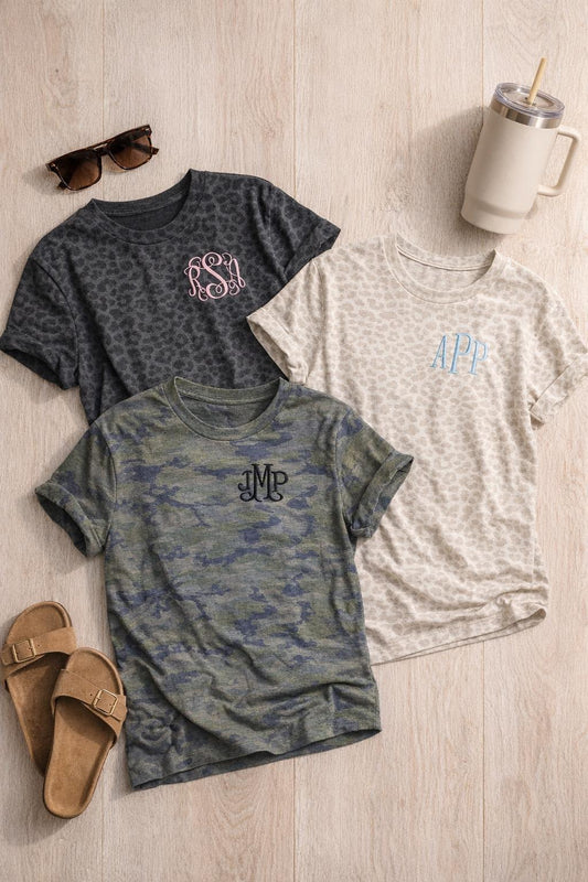 EVERYDAY MONOGRAM PRINTED TEES - WS