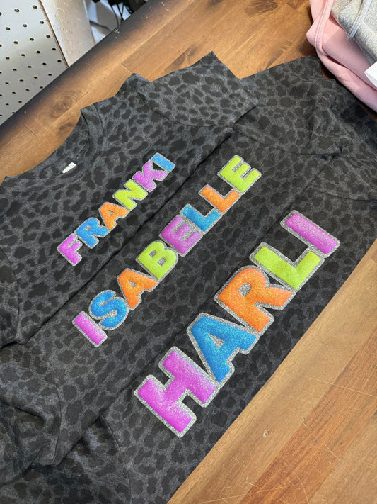 neon name tee- ws
