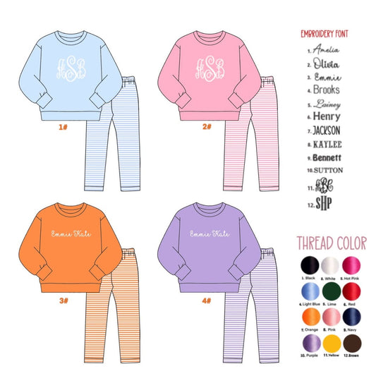 Kids stripe bottom pants - WS