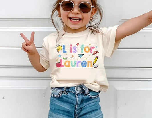 Letter is for name Shirts - WS