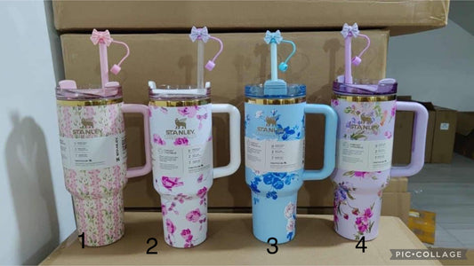 40 oz Floral Tumblers