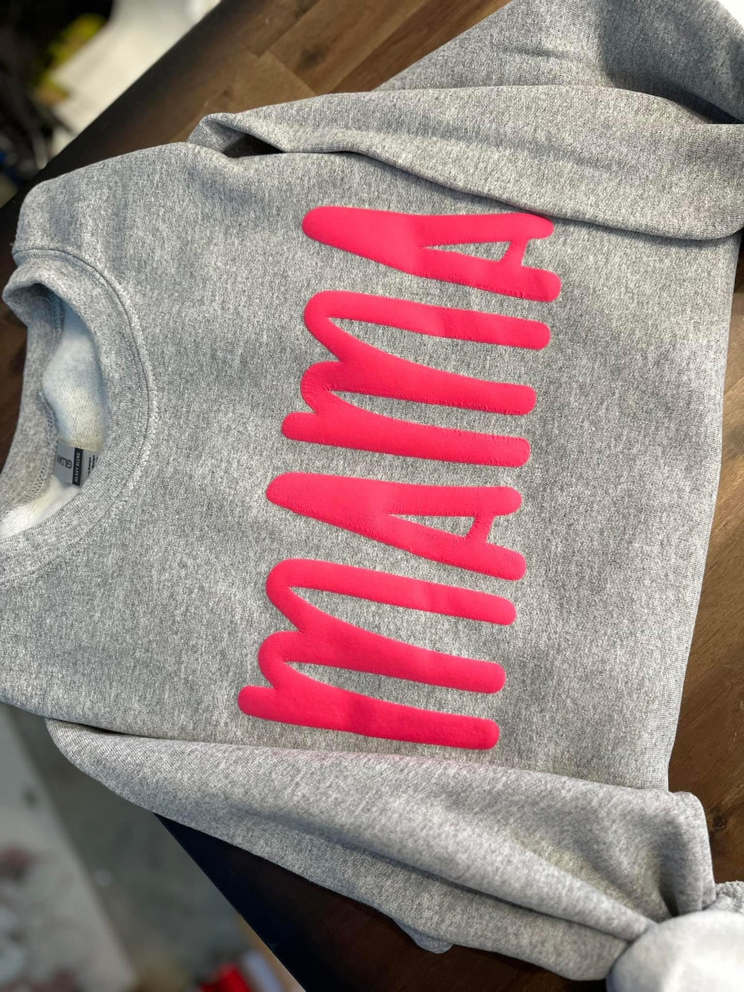 Single color Puff Name sweatshirts - Whimzy