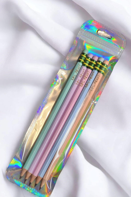 Engraved Pastel Pencils - WS (set of 5)