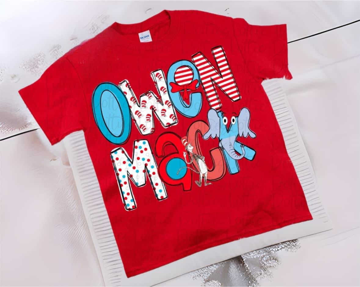 Owen Mack Alpha - Read across America Name tees