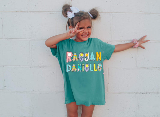 Raegan Danielle Alpha - Read across America Name tees