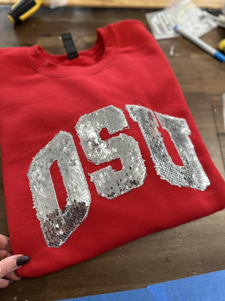 sequin sweatshirt