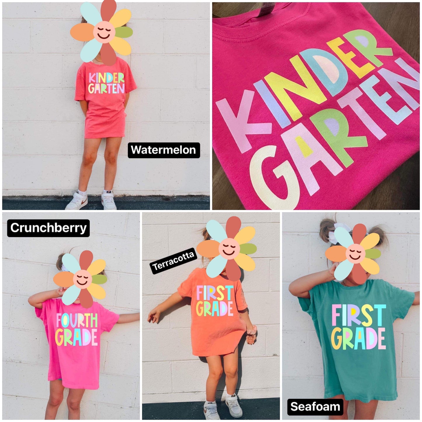 Girls Pastel Grade Shirts